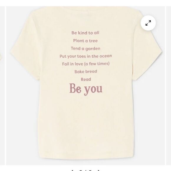 Re/Done Vintage white Classic Happy ‘s tee NWT MEDIUM - Picture 3 of 7